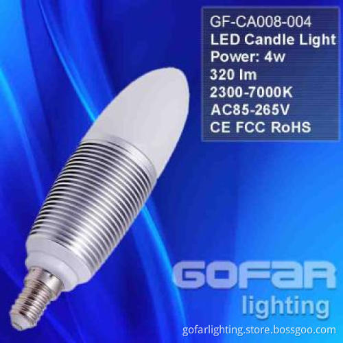 LED E14 4W candle Light , LED Bulb candle shape (CE/RoHS/FCC)
